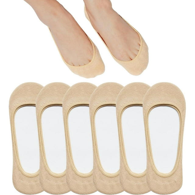 Municipal No Show Socks Women for Flats 4 to 8 Pack Non Slip Invisible Ultra Low Cut Socks Shoe Size 5-8/9-11