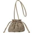 thumbnail image 1 of HLSOHJP Quilted Bags Mini Puffer Crossbody Bag Puffy Purse for Women Drawstring Clutch Bag Small Shoulder Purse, 1 of 6