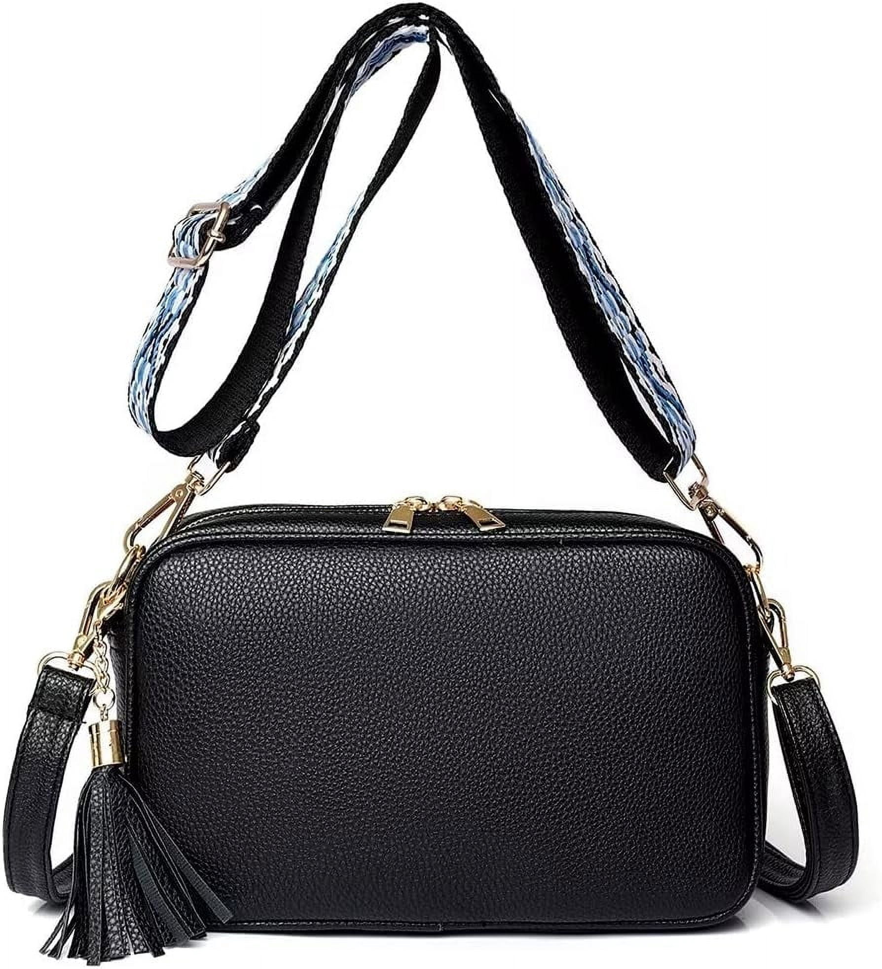 Municipal Shoulder Bag for Women Small PU Leather Crossbody Purse Lightweight Pocketbook Designer Travel Satchel with Tassel