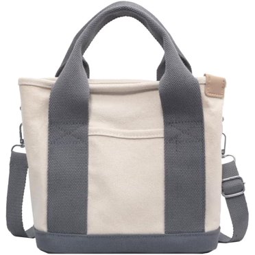 Sling Bag Womens Canvas Tote Bags With Zipper Small Purse Crossbody Bag For Traveling Shoulder Bags Hobo Handbag Mini Cell S (Beige Phone Bag