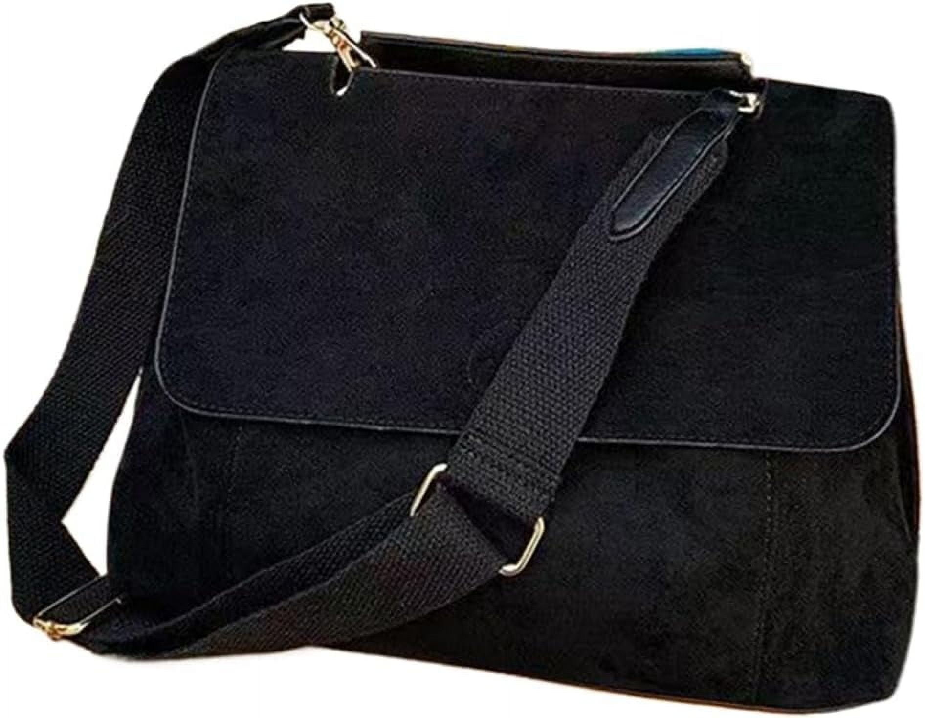HLSOHJP Suede Tote Bag Retro Work Bag Suede Shoulder Bag Crossbody Purse for Women Office Tote Handbag