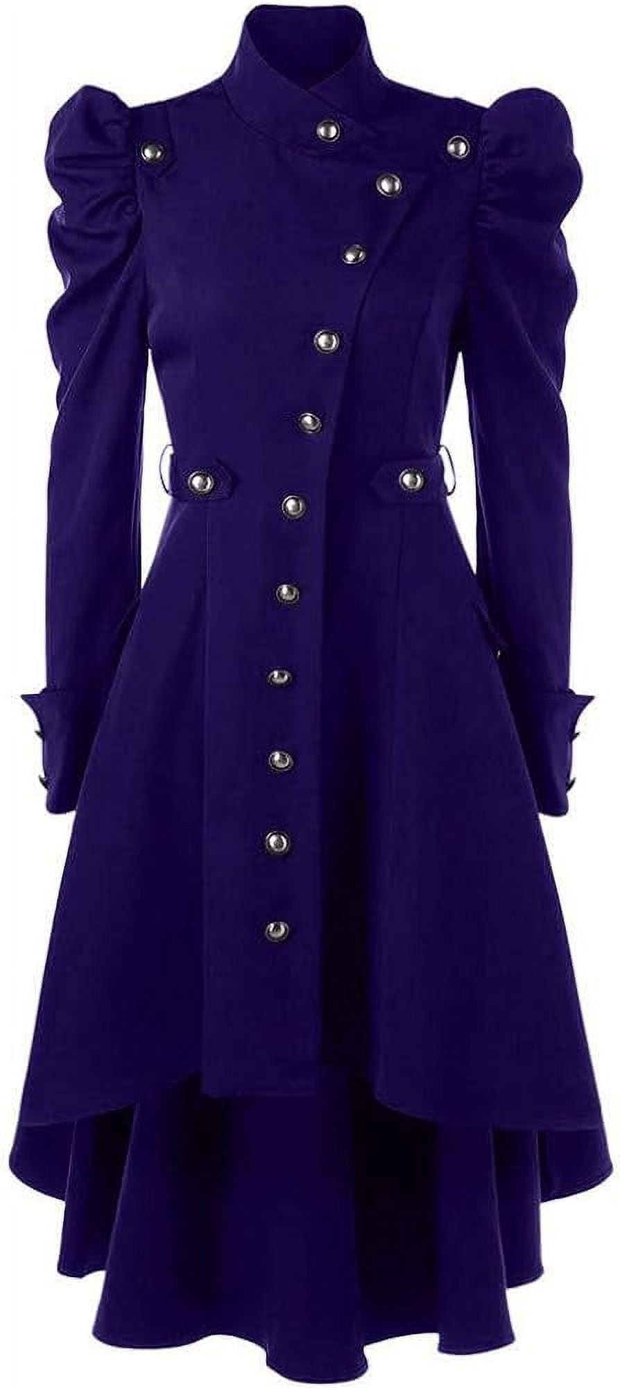 Municipal Vintage Womens Steampunk Swallow-tailed Long Trench Coat ...