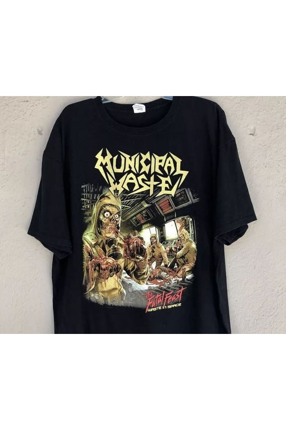 Municipal Waste The Fatal Feast 90s Unisex Reprint T-Shirt, Multi color