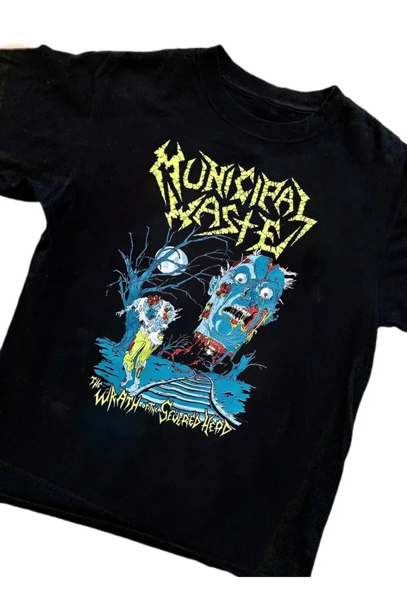 Municipal Waste The Wrath Of The Severed Head Shirt Unisex Short Tee