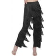 thumbnail image 1 of Municipal Women's Latin Dance Pants Tassel Ballroom Dance Professional Black Adult Fringe Rumba Tango Salsa Practice Pants, 1 of 7