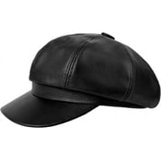 Municipal Women's Newsboy Cap 8 Panel Visor Beret Bakerboy Cabbie Fiddler Octagonal Winter Hat