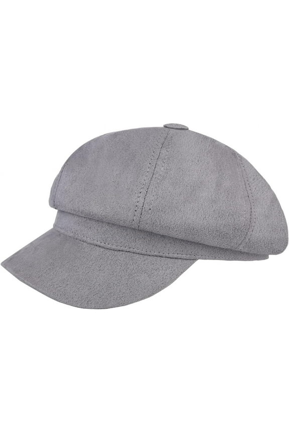 Women's Newsboy Cap 8 Panel Visor Beret Bakerboy Cabbie Fiddler Octagonal Winter Hat
