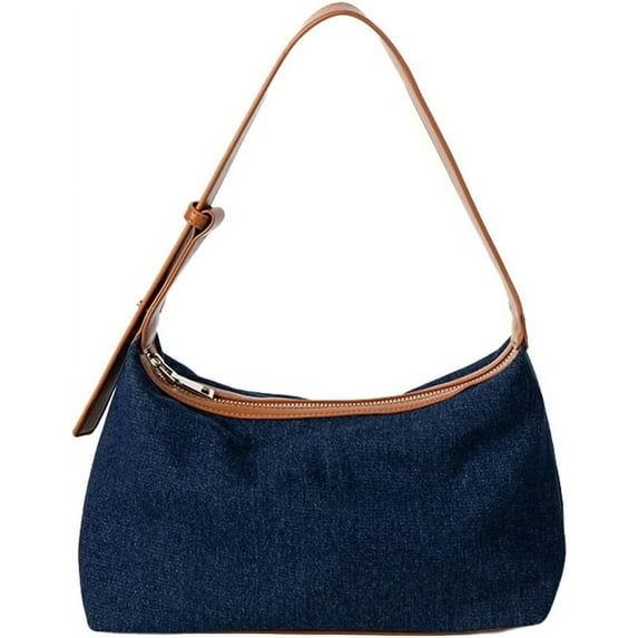 Municipal Womens Vintage Hobo Bag Jean Shoulder Bag Under Arm Designer Denim Handbag Jean Clutch and Purse Summer Casual