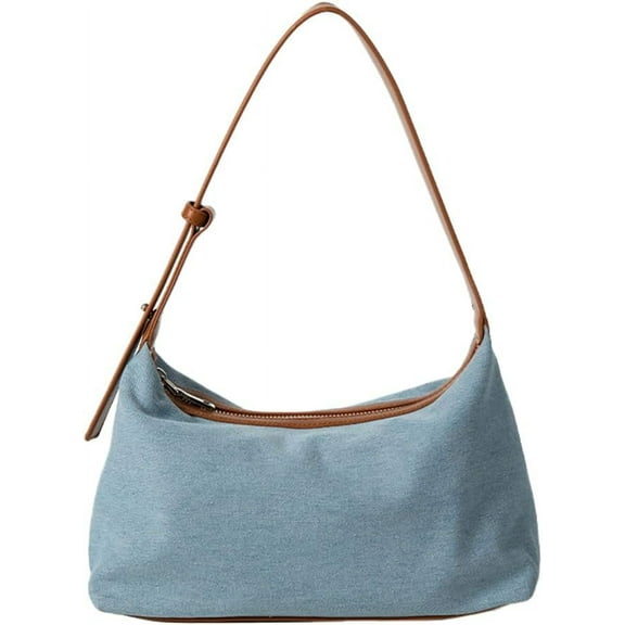 HLSOHJP Womens Vintage Hobo Bag Jean Shoulder Bag Under Arm Designer Denim Handbag Jean Clutch and Purse Summer Casual