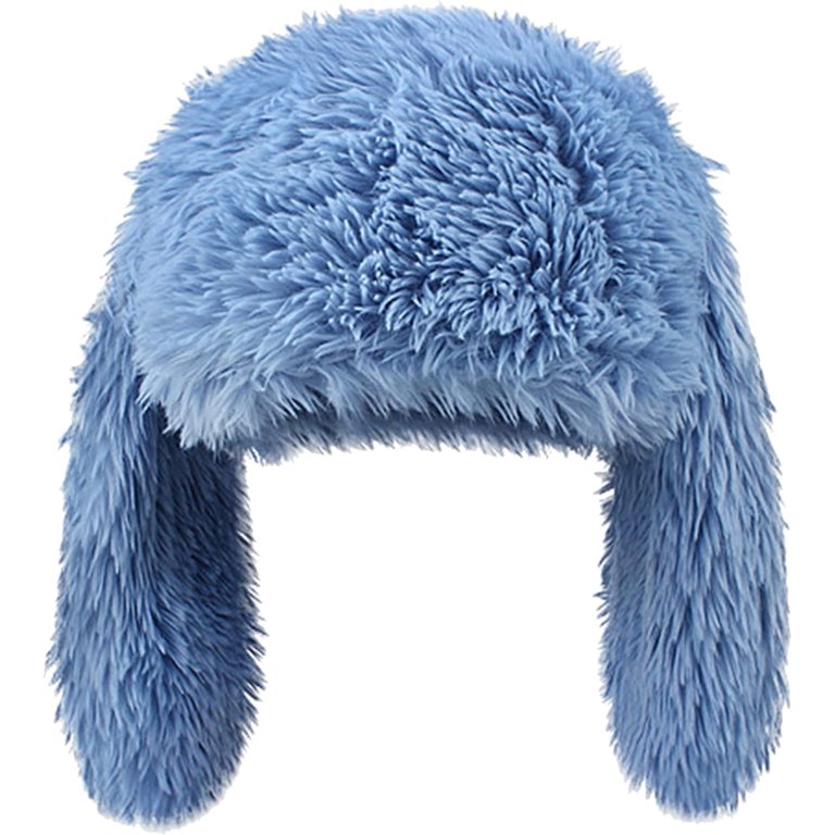 Municipal Y2K Fuzzy Bunny Hat for Women Cute Plush Beanie