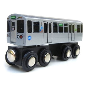 Munipals CTA Chicago L Green Line Wooden Subway "L" Toy Train