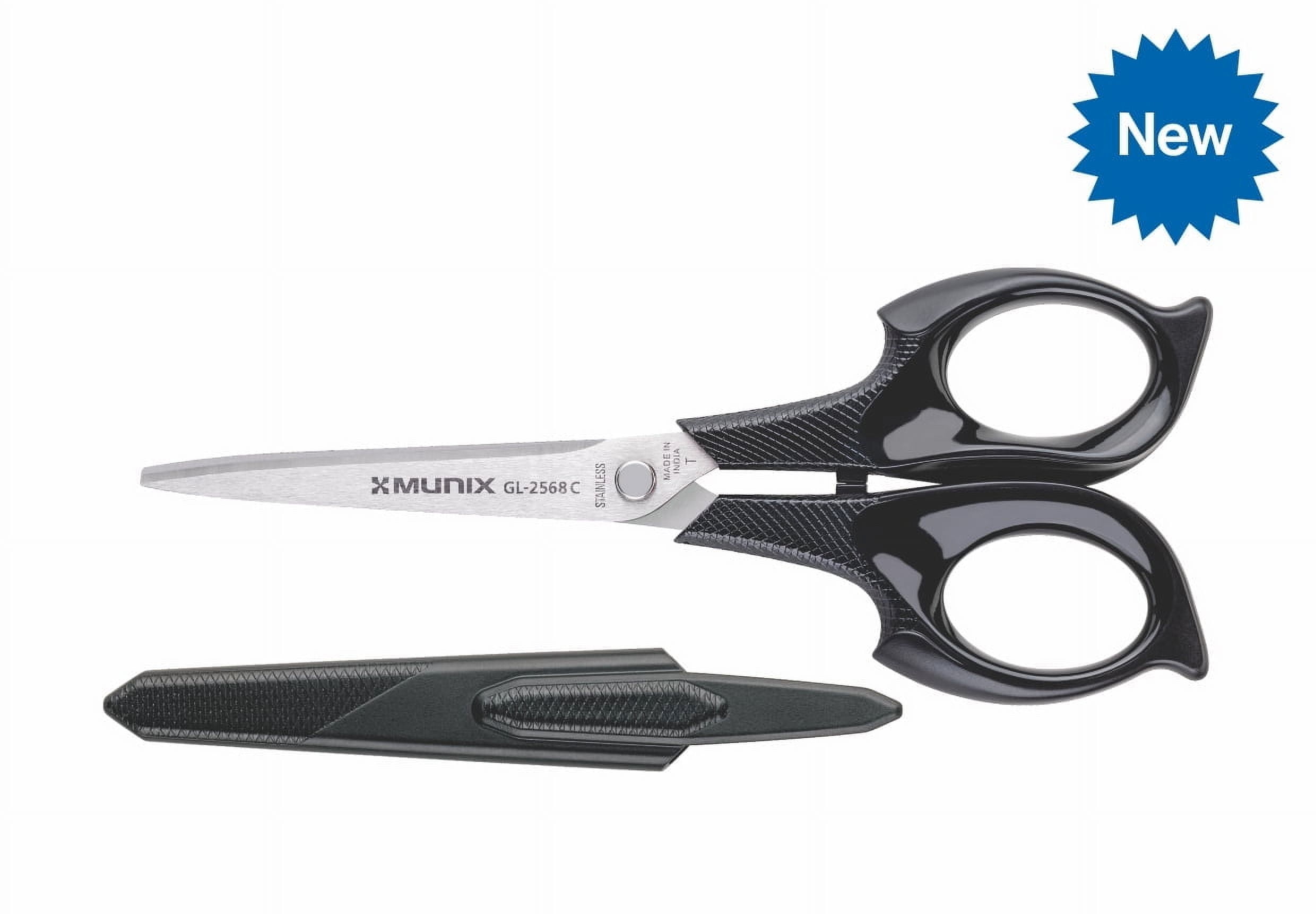 Munix All-Purpose Stainless Steel Pointed Scissors, Box Set, 1 in Blade, Multicolor, 1 Count