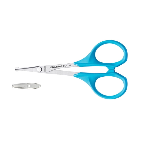 Munix GS-4136 Stainless Steel Pointed All-Purpose Scissors, Box Set, 1 in Blade, Multicolor, 1 Count, 1 Pack