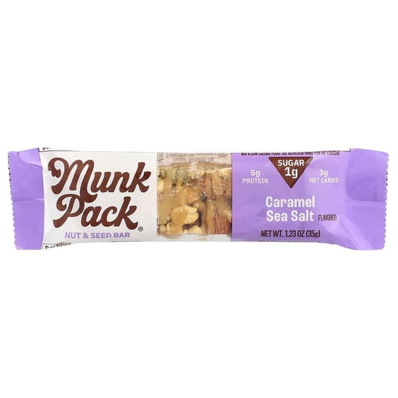 Munk Pack, Nut & Seed Bar, Caramel Sea Salt, 1.23 oz