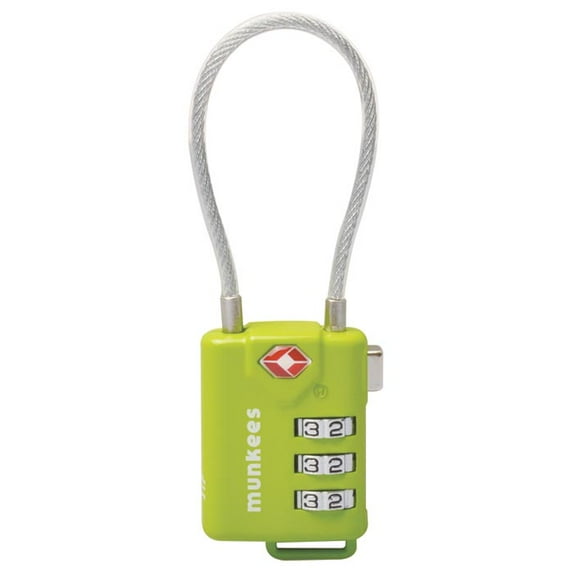 Munkees MUN-3609 TSA Cable Combination Lock