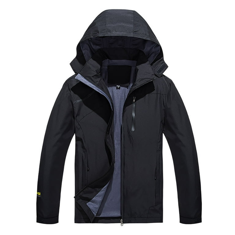 Munlar Black Cropped Jacket Thin Casual Sports Windbreaker Hooded Solid Color Boys Coats Size 10 12 Christmas Winter Coat Clearance Men s Size