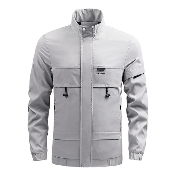 Munlar Brown Leather Jacket Men- Autumn And Winter Leisure Plus Size On Clothes White Lab Coat Christmas Winter Coat Clearance