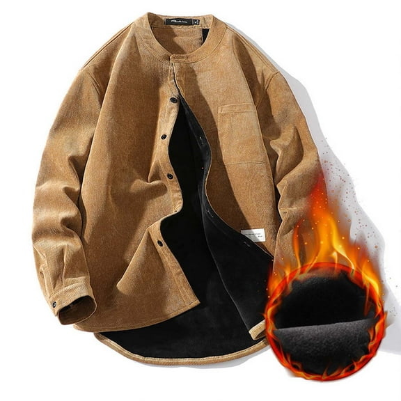 Munlar Brown Leather Jacket-New Fashion Casual Loose Autumn Winter Daily Warm Corduroy Long Sleeve Hoodless Casual Outwear Pink Faux Fur Coat Christmas Winter Coat Clearance