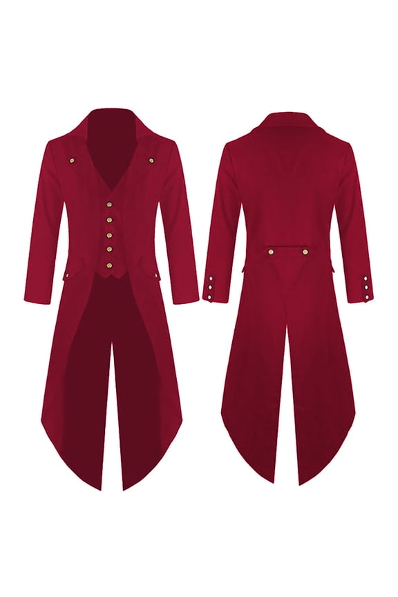 Munlar Coats For Women,Men's Fashion Coat Windbreaker Gothic Style Jacket Men's Retro Halloween Coat
