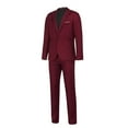 thumbnail image 1 of Munlar Corduroy Jacket Men- Fashion Suit + Suit Pants Two-piece Suit Petticoat Christmas Winter Coat, 1 of 1