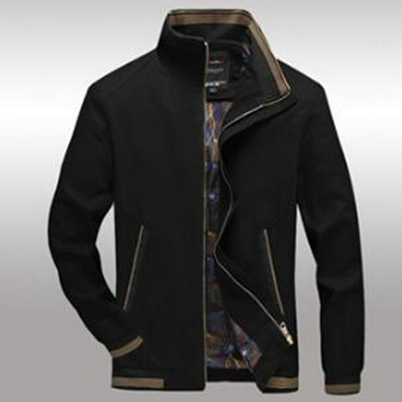 Munlar Fr Jacket- Solid Long Sleeve Zipper Pocket Stand Collar Hooded Long Coat Christmas Winter Coat Clearance