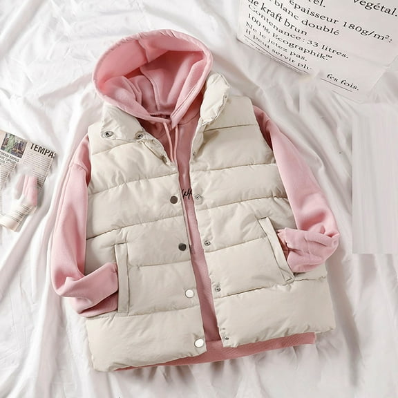 Munlar Girls Jackets 7/8-Fashion Waistcoat Vest Gilet Outwear Solid Keep Warm Peacoat Womens Coat