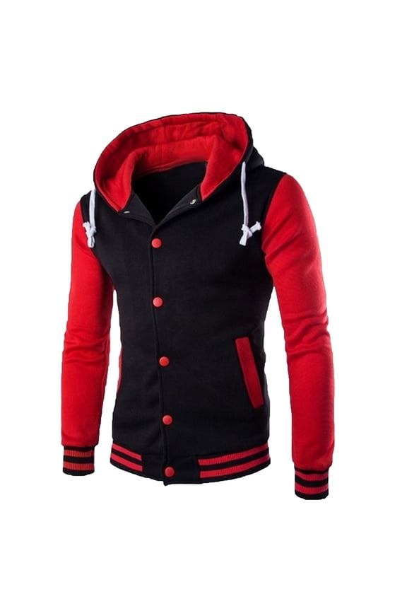 Munlar Golf Jackets for Men- Fashion Casual Outdoor Single-breasted Tooling Baseball Uniform Sport Coats for Men Christmas Winter Coat Clearance