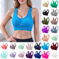 thumbnail image 1 of Munlar High Impact Sports Bras for Women Supportive No Wire Seamless Light Blue Plus Size Bras M, 1 of 5