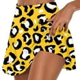 thumbnail image 1 of Munlar High Waisted Women's Golf Skorts Pull on Yellow Shorts Fitness Summer Casual Skorts for Women, 1 of 5