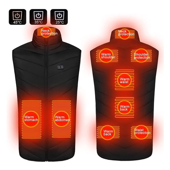 Munlar Jackets for Teen Girls-Plus Size Heated Vest For And Dual Control 9 Heating Vest Heated Winter Heating Vest Pea Coat Christmas Winter Coat Clearance