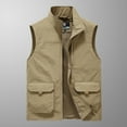 thumbnail image 1 of Munlar Men Jacket- Thin Workwear Solid Color Vest Stand Collar Sleeveless Tank Plus Size Coat Christmas Winter Coat Clearance, 1 of 7