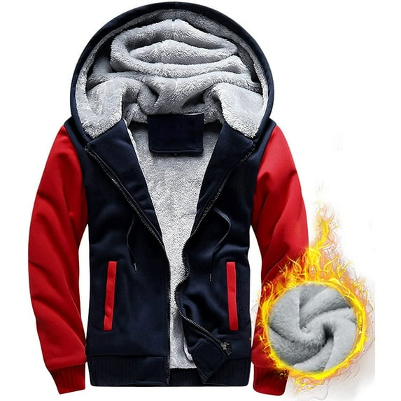 Munlar Mens Jackets- Fashion Autumn And Winter Loose Casual Solid Color Men'S Winter Coats Christmas Winter Coat Clearance