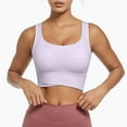 thumbnail image 1 of Munlar No Wire Women's Longline Sports Bras Supportive High Support Purple Bras M, 1 of 4