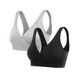 thumbnail image 1 of Munlar Nursing Bras,Womens Breastfeeding Bra,2 PCS Pregnant Women's Plain Color Bra Maternity Nursing Bras Vest Tops, 1 of 4
