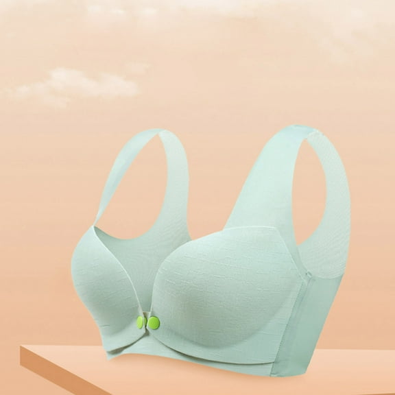 Munlar Nursing Bras,Womens Breastfeeding Bra,Ladies Traceless Comfortable One-piece No Steel Ring Front Buckle Breastfeeding Bra Woman Underwear