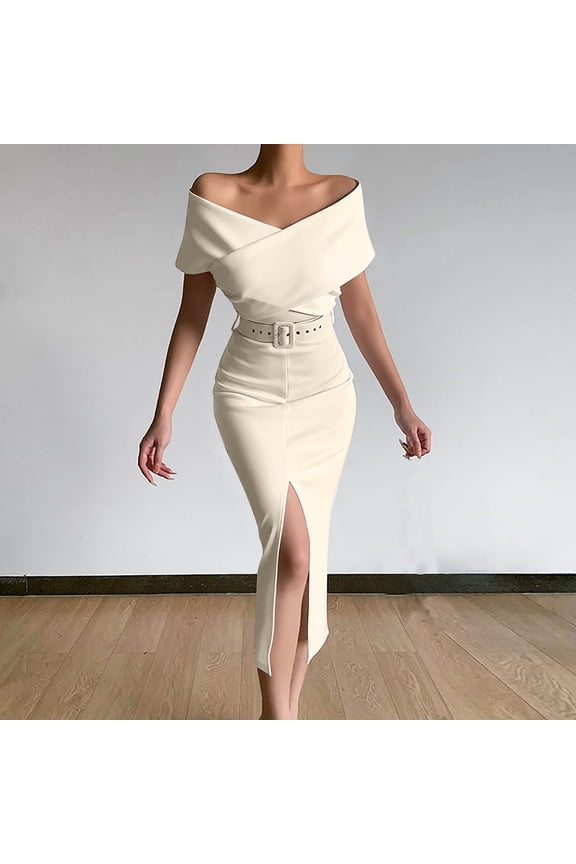 Munlar Party Dresses for Women,Womens Wedding Guest Bridesmaid Dresses,Women's Summer Bandage Solid Color Backless Strapless Party Long Maxi Dress