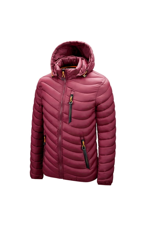 Munlar Plaid Jackets for Men- Autumn And Winter Cotton Waistcoat Warm Mens Pea Coat Christmas Winter Coat Clearance