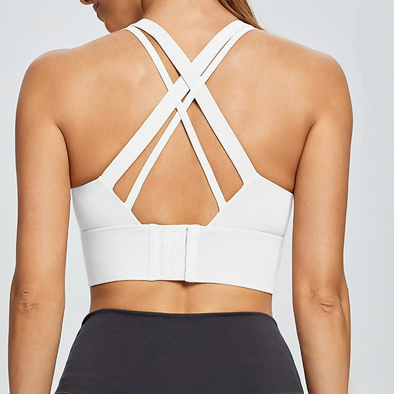 White plus size sports bra sales