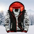 thumbnail image 1 of Munlar Rain Jacket Men- Hoodie Winter Warm Villus Zipper Sweater Outwear Petty Coat Adult Christmas Winter Coat Clearance, 1 of 5