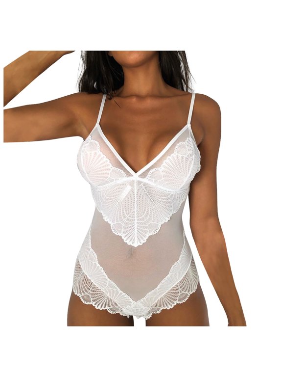 Munlar Robes For Women,Christmas Loungewear For Family,Ladies Sexy Lingerie Transparent One-Piece Sexy Temptation Lace Pajamas