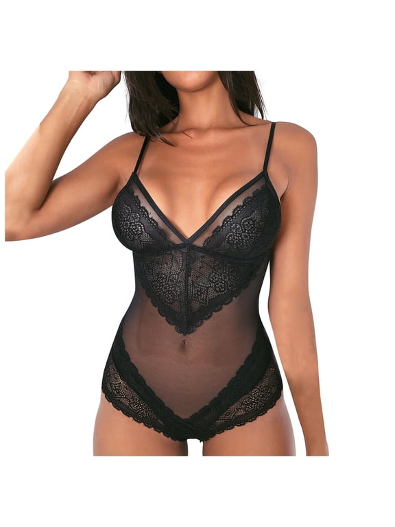 Munlar Robes For Women,Christmas Loungewear For Family,Ladies Sexy Lingerie Transparent One-Piece Sexy Temptation Lace Pajamas