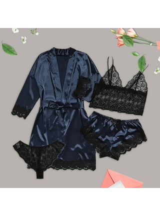 Women's Exotic Lingerie Sets Fashion Women Sexy Bra Panties Underclothes  Lace Underwear Pajamas Ladies Lingerie Intimates Set Christmas Lace Lingerie  Sexy Nightdress 