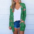 thumbnail image 1 of Munlar Suit Jackets for Women-Fashion Christmas Printed Long Sleeve Cardigan With Pocket Loose Casual Blouses White Petticoat Skirt Clearance, 1 of 7
