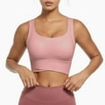 thumbnail image 1 of Munlar Supportive Longline Sports Bras for Women No Wire High Impact Watermelon Red Bras S, 1 of 4