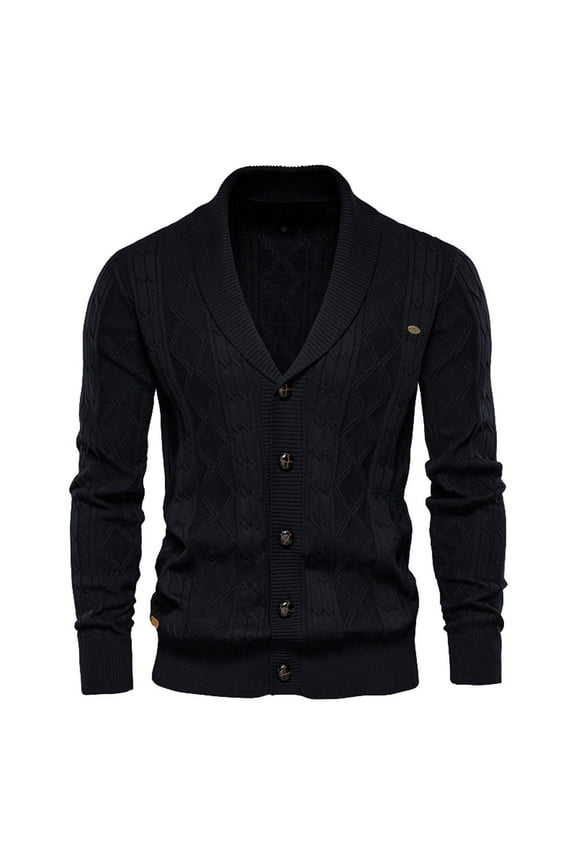 Munlar Jacket- Fashion Sweater Cardigan Solid Color Lapel Long-Sleeved Knitted White Lab Coat Christmas Winter Coat Clearance