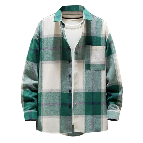 Munlar White Jacket- Single-breasted Casual Plaid Woolen Lab Coat Christmas Winter Coat Clearance