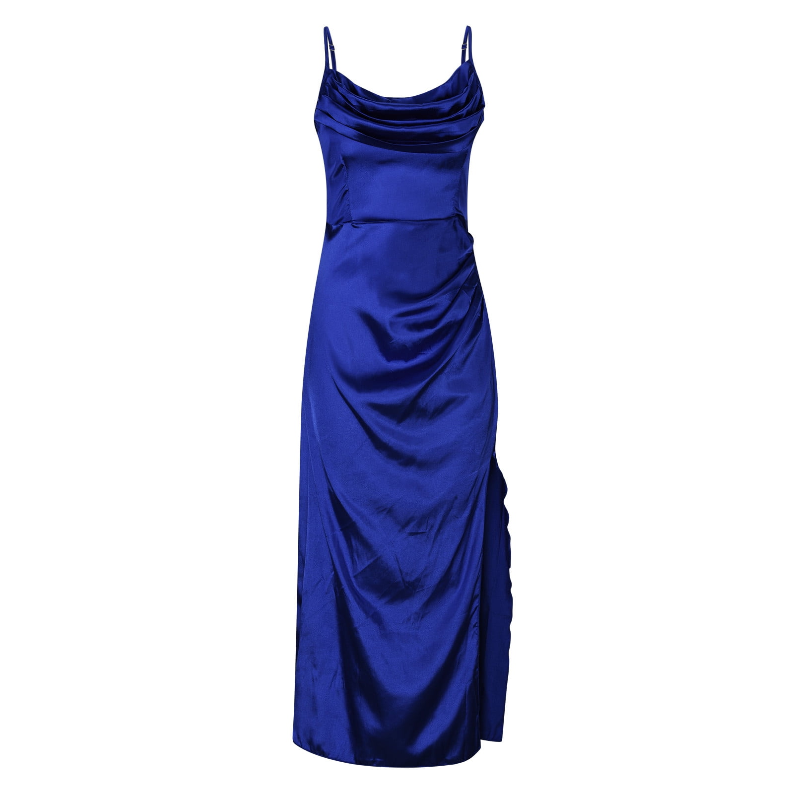 Effortless Chic Strapless Cutout Tie Side High Split Summer Knit Maxi Dress