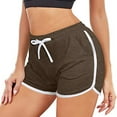 thumbnail image 1 of Munlar Womens Shorts High Waist Brown with Pockets Athletic Biker Shorts for Women, 1 of 5