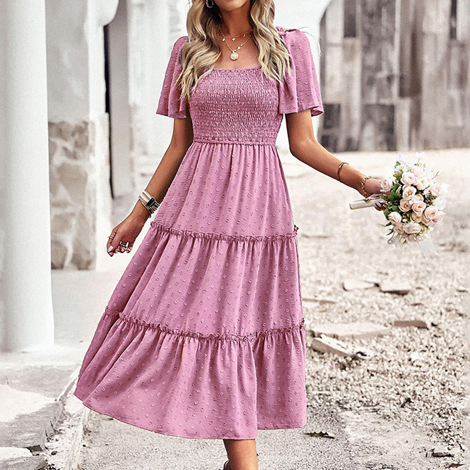 Long Sleeve Tiered Sundress