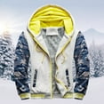 thumbnail image 1 of Munlar Yellowjackets- Hoodie Winter Warm Villus Zipper Sweater Outwear Doctor Coat Christmas Winter Coat Clearance, 1 of 5